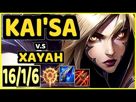CODY SUN (KAI'SA) vs XAYAH - PENTAKILL 16/1/6 KDA BOTTOM ADC GAMEPLAY - NA Ranked DIAMOND