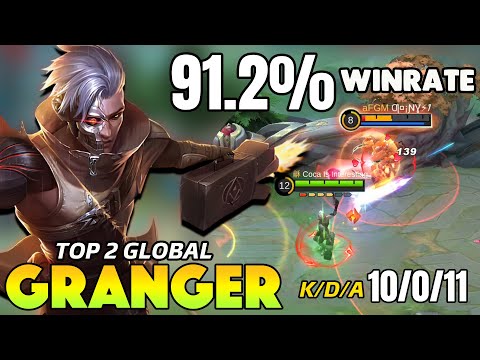 91.2% WINRATE !! GRANGER BEST BUILD & GAMEPLAY 2021~ GRANGER TOP GLOBAL 2021~ MOBILE LEGENDS