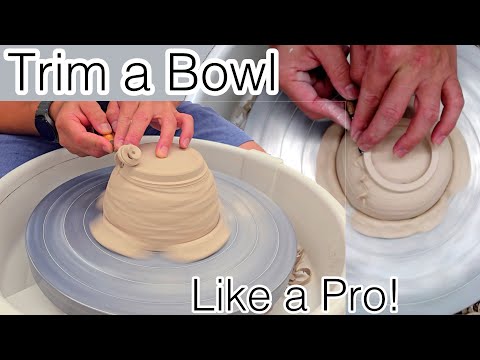 How to trim Pottery Like a Pro on the Wheel!