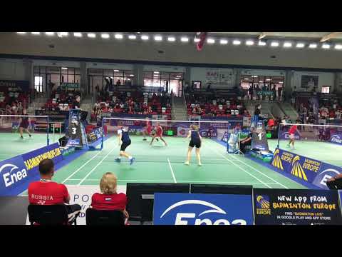 Best Danish rallies against seeded Russians at the European U17 Badminton Championships 2019 - XD