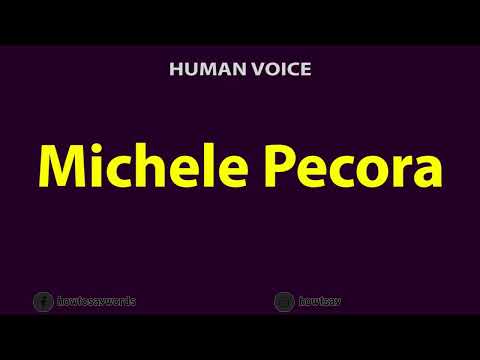 How to Pronounce Michele Pecora
