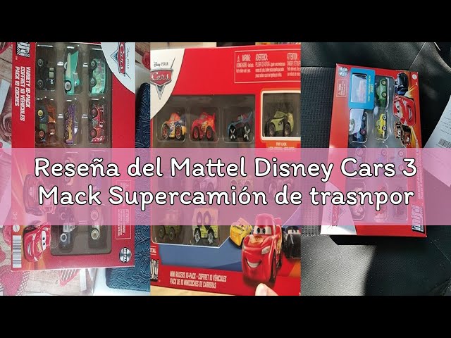 Vídeo relacionado con Mattel Disney Cars 3 Mack Supercamión de trasnporte de coches de juguete (GNW34)