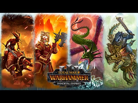 Dinos vs Halberds Birthday Bash - Lizardmen vs Khorne // Total War: WARHAMMER 3