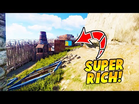 RAIDING SUPER RICH COMPOUND SOLO (GOT AN M2!)- Rust VANILLA Raids