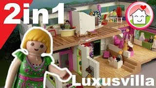 Playmobil deutsch - Luxusvilla als Shoppingcenter -  Pimp my PLAYMOBIL 2in1 - Fa