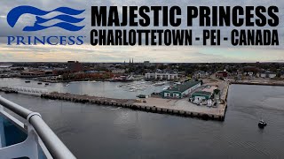 Majestic Princess Leaving Charlottetown In Prince Edward Island, Canada