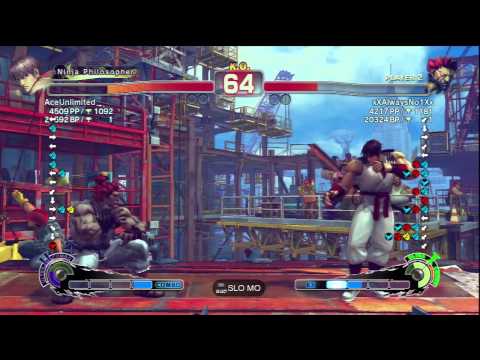 AceUnlimited [Guy] Vs xXAlwaysNo1Xx [Akuma] SSF4 AE 2012 Ranked Matches - PSN