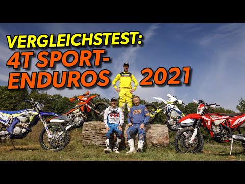 4-Stroke Enduro Comparison Test 2021: BETA RR 390, HUSQVARNA FE 350. KTM 350 EXC-F, SHERCO 300 SEF