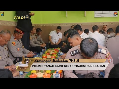 POLRES TANAH KARO GELAR TRADISI PUNGGAHAN