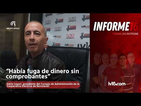 Escándalo en Berrotarán: Grave denuncia por robo en la Cooperativa Eléctrica | Informe 16
