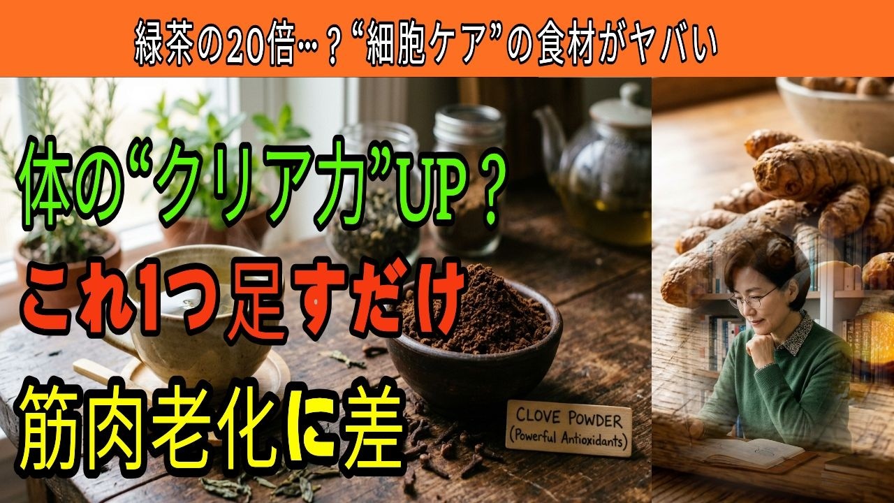 緑茶の20倍…？“細胞ケア”の食材がヤバい