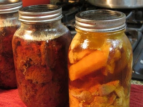 Home Canned Beef Tips & Chicken Thighs