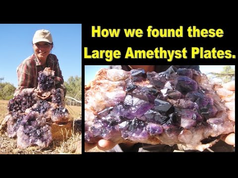 How We Found These LARGE AMETHYST PLATES | Liz Kreate Video