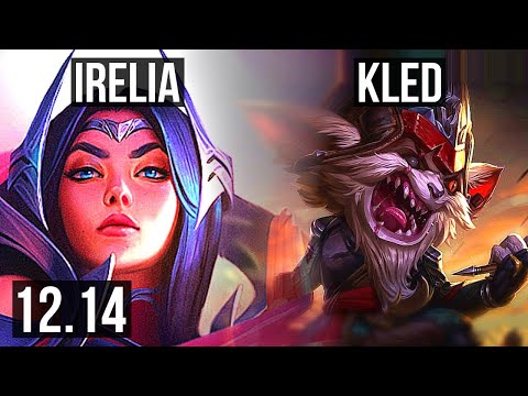 IRELIA vs KLED (TOP) | 8/2/9, 1.2M mastery, Rank 9 Irelia, Godlike | EUW Challenger | 12.14