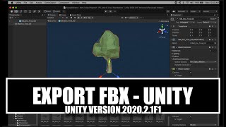 Export FBX from Unity - Version 2020.2.1f1