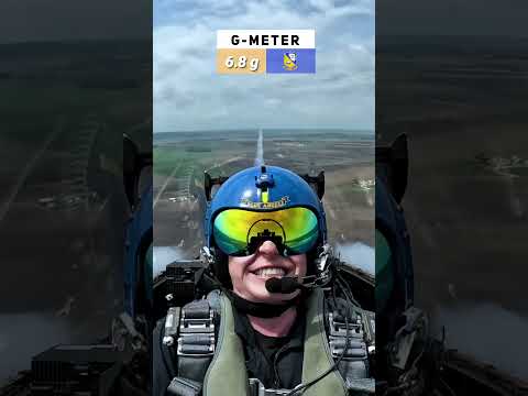 The strength of the \G\ that fighter pilots experience