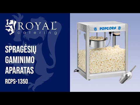 vaizdo įrašas - Spragėsių gaminimo aparatas - nerūdijantis plienas