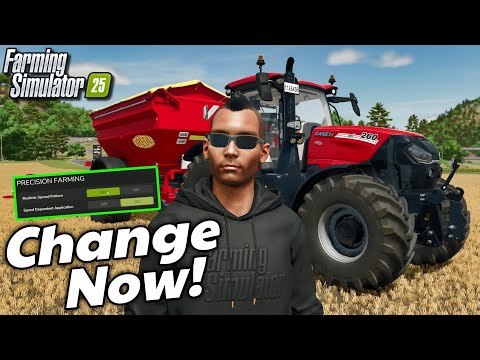 Change These Precision Farming Settings NOW!  | Farming Simulator 25
