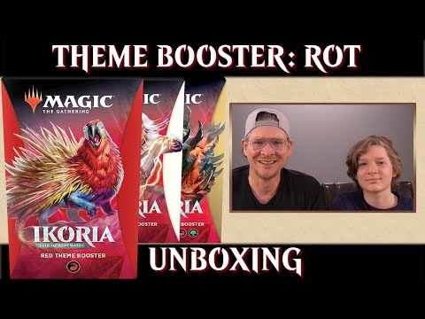 Unboxing Ikoria Theme Booster Rot Magic the Gathering deutsch MTG Trader Opening Review Info