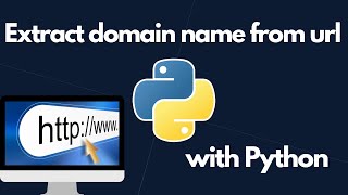 How to extract domain name from url with Python using regex.