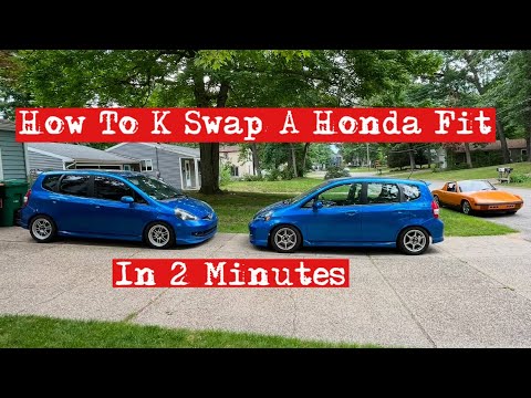 How To K Swap A Honda Fit In 2 Minutes