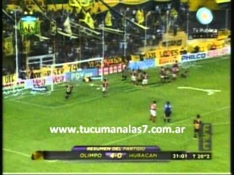 Olimpo 4 - Huracán 0 - Fecha 13 - Apertura 2010