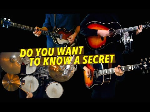 Do You Want To Know A Secret - Guitar, Bass and Drums - Instrumental Cover Video