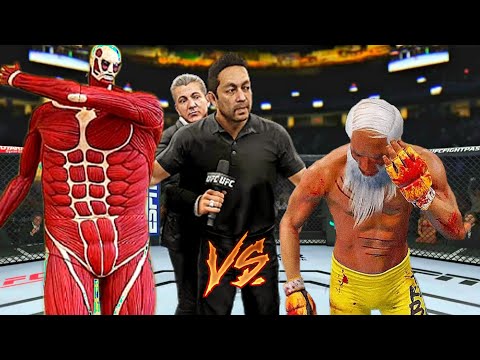 Colossal Titan vs. Old Bruce Lee - EA Sports UFC 4 Rematch