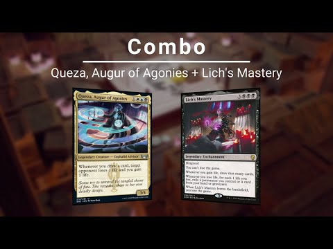 EDH COMBO: Queza, Augur of Agonies | Lich's Mastery