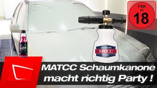 Schaumparty ohne Ende - Die wohl beste Schaumkanone aktuell - MATCC Foam Cannon und ADBL Yeti Pearl