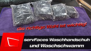 Damit du dich richtig entscheidest! servFaces Premium Waschhandschuh und Waschschwamm im Vergleich