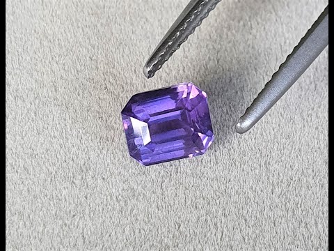 揚邵一品(附國際證)1.09克拉紫羅蘭藍寶石 無燒天然~微絲絨感更顯顏色濃郁 神秘紫羅蘭色 紫色剛玉 紫色藍寶石