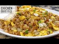 Chicken And Onion Fried Rice Quick And Easy Ground Chicken Fried Rice Chicken And Rice Recipe