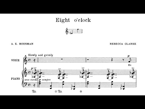 Rebecca Clarke - Eight O'clock [Score Video]