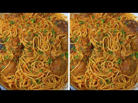 How to make spaghetti & meatballs ! Easy and delicious spaghetti recipe .| Joyful Cook .