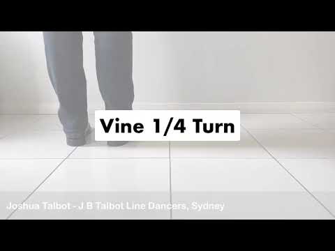 Vine 1/4 Turn with Touch - Line Dance Step