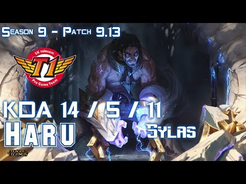 SKT T1 Haru SYLAS vs AATROX Jungle - Patch 9.13 KR Ranked