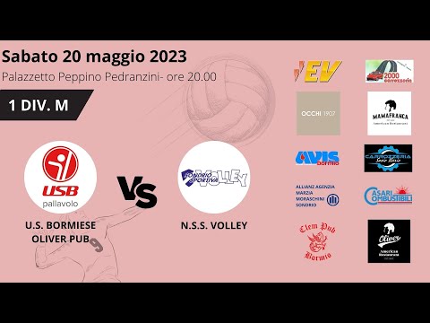 PRIMA DIVISIONE MASCHILE - US BORMIESE vs N.S.S. VOLLEY - 9° GIORNATA