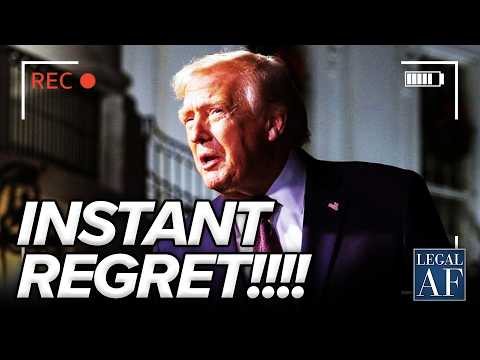 Trump FOLDS in DEFEAT and Immediately REGRETS IT
