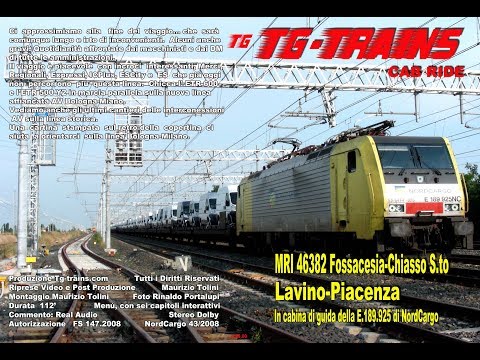1/4  Lavino-Piacenza, cab-ride E.189.925 NordCargo