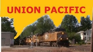 preview picture of video 'UNION PACIFIC 5557 AC44CWCTE in BELLEFONTAINE OHIO'