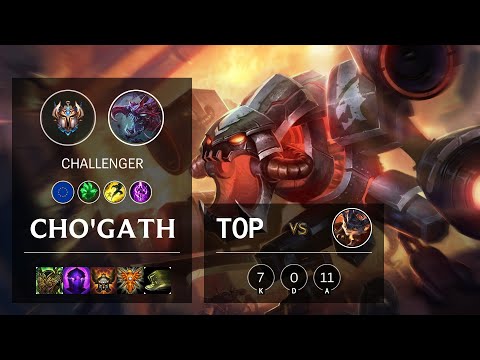 Cho'Gath Top vs Rumble - EUW Challenger Patch 10.15