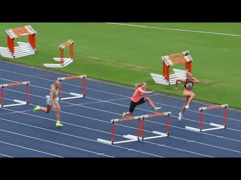80m Hurdles U14 & Masters Women, Alana Boyd, QSAC 1 October 2022