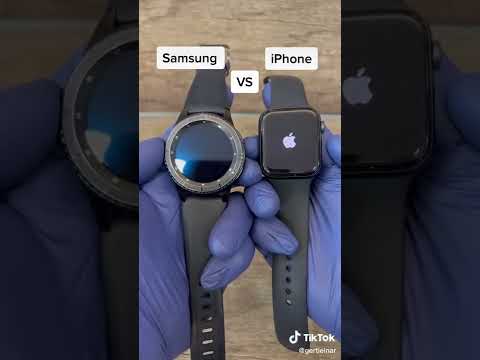 Samsung watch Vs Apple  watch 😱 #tech #apple #iphone #samsung #iwatch