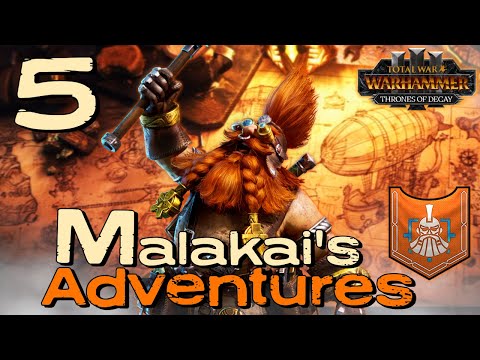 Chaos Dwarf Convoy AMBUSH!! | Malakai Makaisson - Dwarfs | Total War Warhammer 3 ToD - Campaign #5