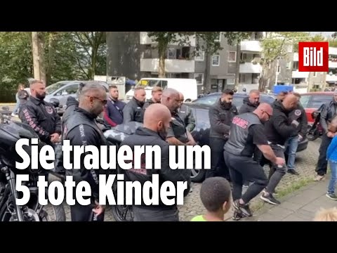 Solingen: Plötzlich tauchen 30 Rocker vor dem Mord-Haus auf
