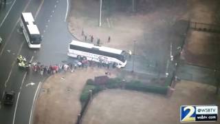 Fans welcome their Atlanta Falcons home after the 2017 Super Bowl