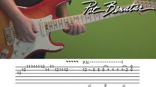 Hit Me With Your Best Shot (Pat Benatar/Neil Giraldo) - Guitar Solo Lesson with Tabs!