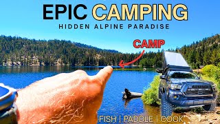 Secret Alpine Lake Before Tahoe – Paddle, Fish & Sunset Feast