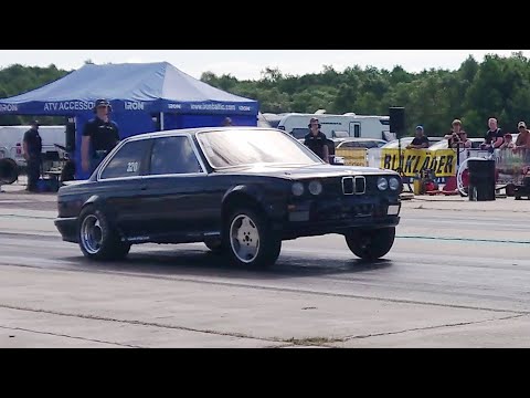 BMW E30 2.8T M20 stroker DCT 1/4 mile run